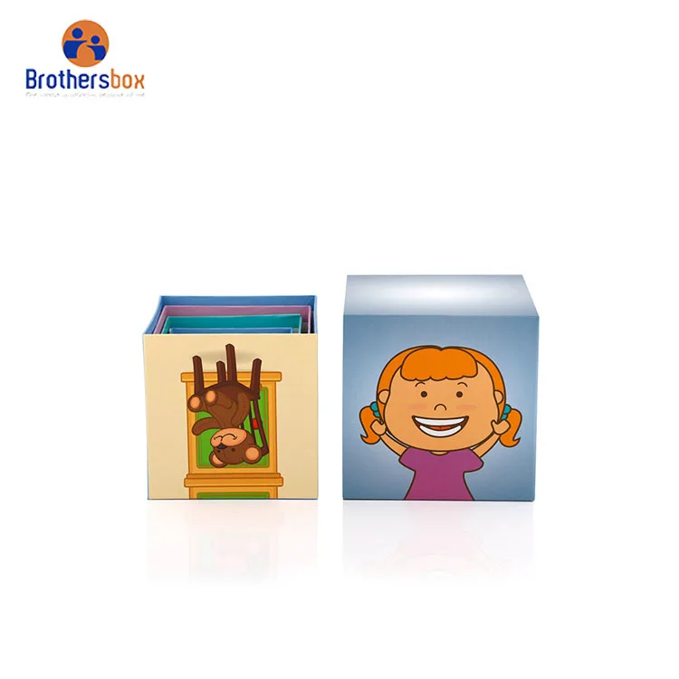 Cardboard toys stacking blocks