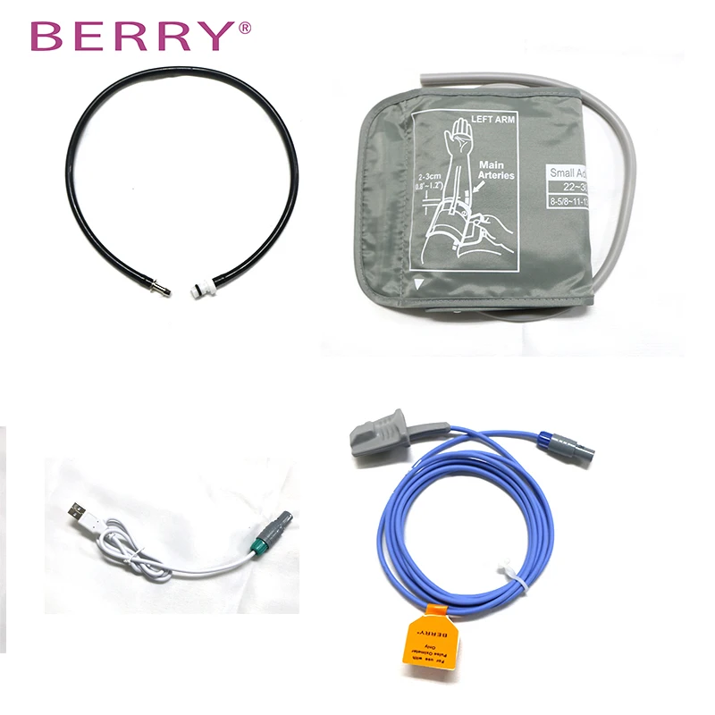 Портативный Ручной измеритель артериального давления Berry spo2 и сердечного ритма, умный автоматический ручной прибор для измерения артериального давления, домашний электронный цифровой