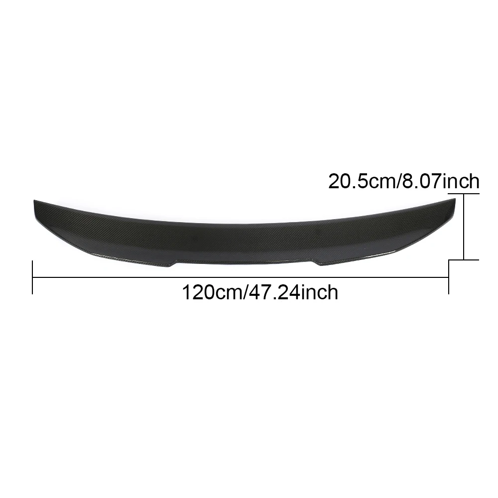 E39 P SM Carbon Fiber Rear Spoiler for BMW 5 series 525i 528i 530i 540i Sedan 4 Door 1996-2003