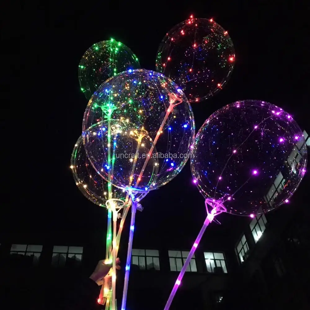 
2020 Amazon Hot sales Led Balloon Flashing Lights Bobo Helium Ballon For Halloween /birthday Party supplies 