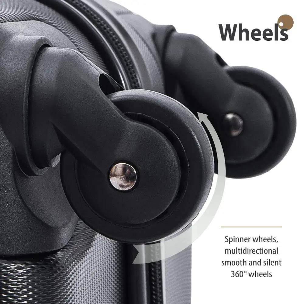 Newest Design Best Selling Luxury Suitcase Hard Shell Light 4 Wheel Luggage Set