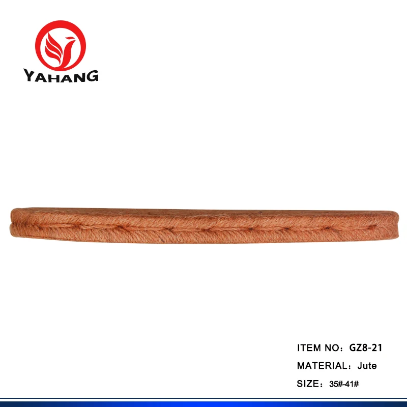 Any Color Jute Shoe Soft Espadrille Shoe Sole for Casual Shoe Making