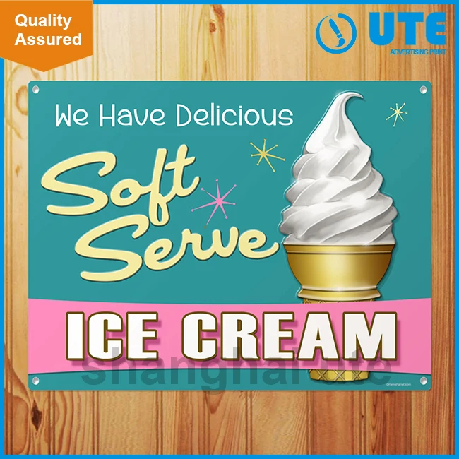 Wholesale ice cream sign board