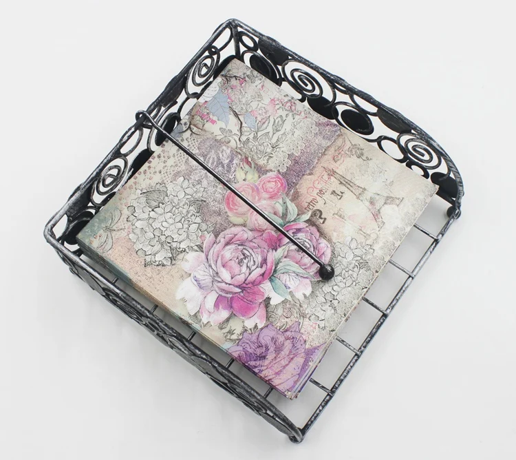 Tower Paper Napkins Rose Festive & Party Tissue Floral Decoration Guardanapo 33cm*33cm