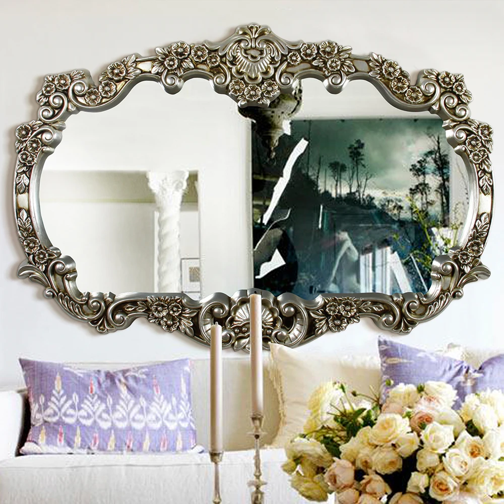 Home designer decoration wall mirror large size framed bathroom mirror