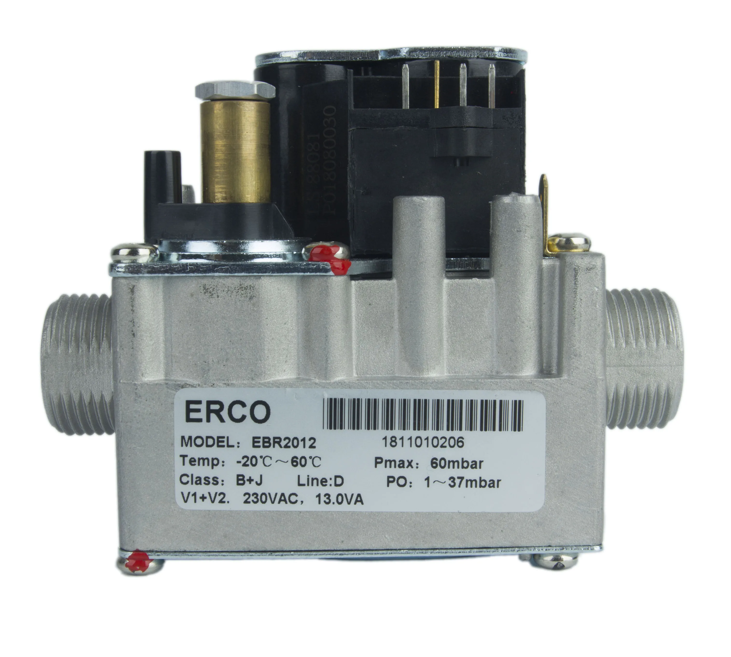 
Pre-mix gas valve for condensing system 