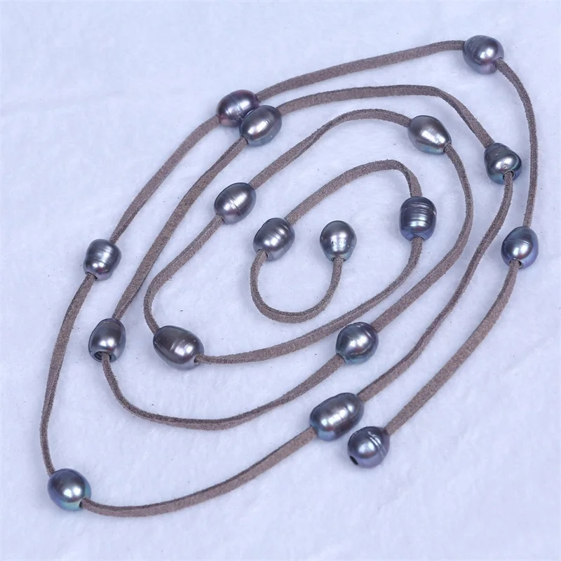 Ожерелье из серого жемчуга ожерелье с