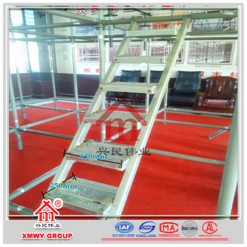 Сопротивление скольжению стали леса плавающий лестницы/восхождение лестницы с крючками