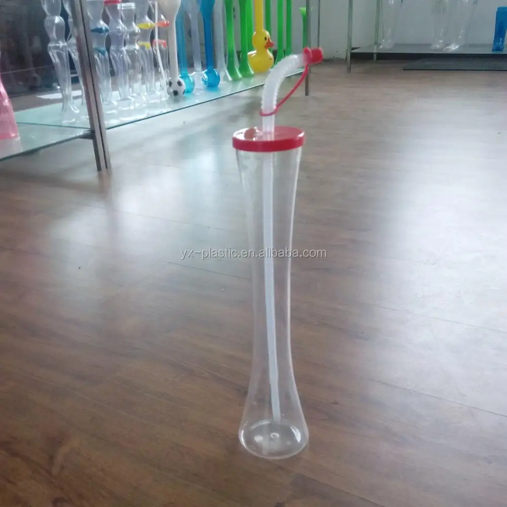 17oz plastic Yard Glass for cocktail/beer beverage drinking