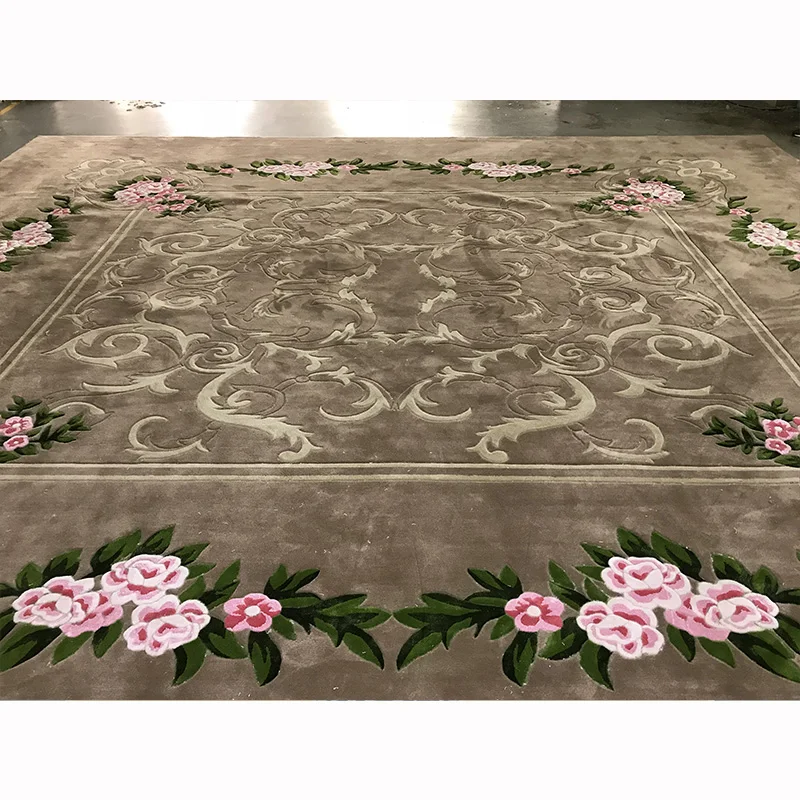custom home hotel business commercial  living room bedroom villa wool with silk decoration carpet