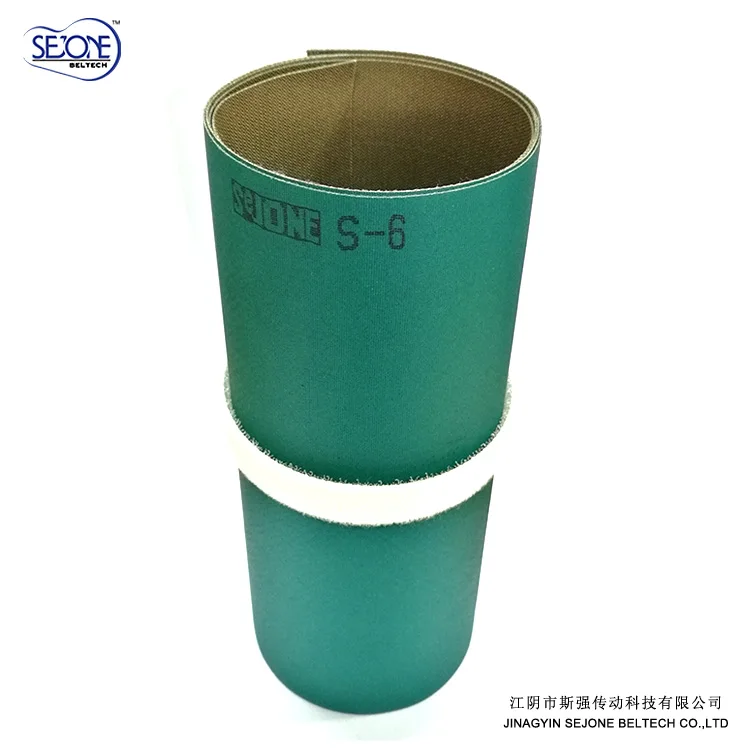 0.6MM green/brown yarn processing belt anti oil conveyor belt power transmission belt Spindle tape