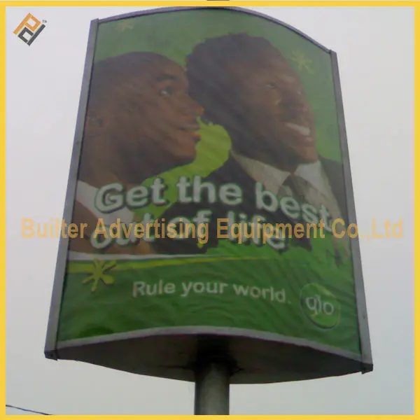 
street lamp post advertising lighting box 