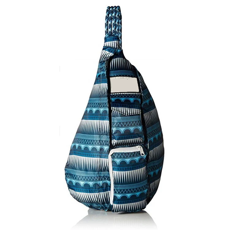 Rope Bag Crossbody Shoulder Cotton Backpack sling backpack