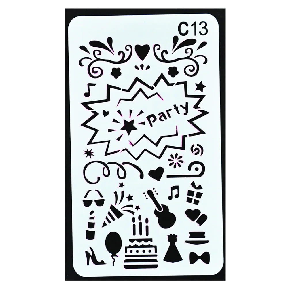 Bullet Stencil  Journal DIY Scrapbook White for planner, painting