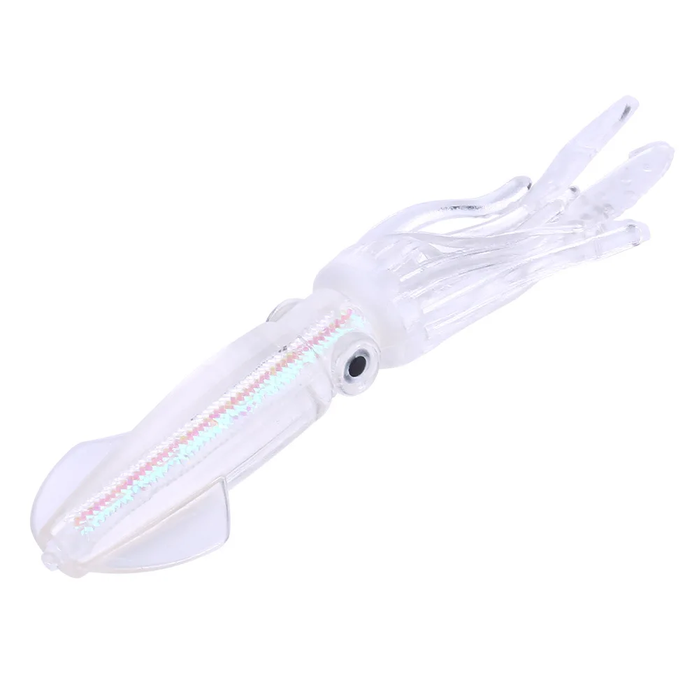 
Free Ship Artificial Baits With Hook,Luminous Squid Fish Meal,Fishing Accessories 10cm 8g 5pcs/Package 