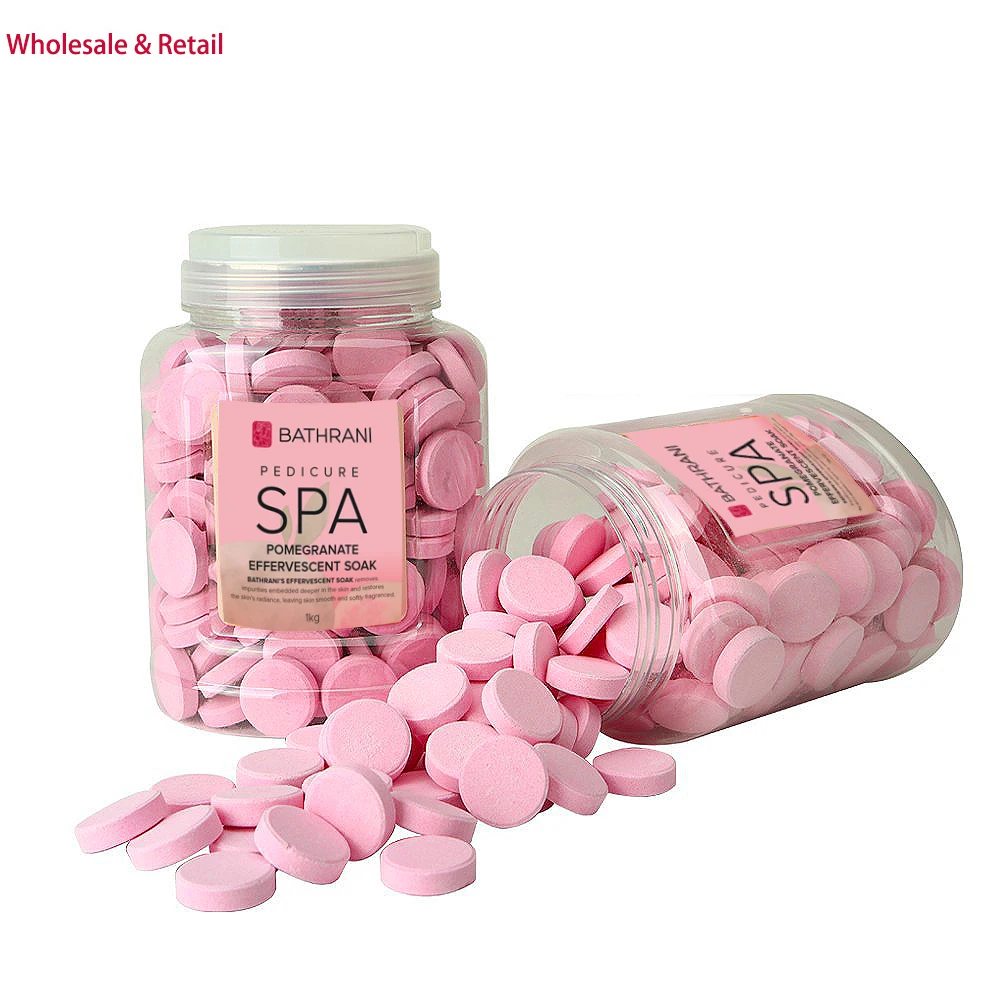 Оптовая продажа, гранатовый аромат, отмачиваемая ванна, таблетки, педикюр, уход за ногами, спа