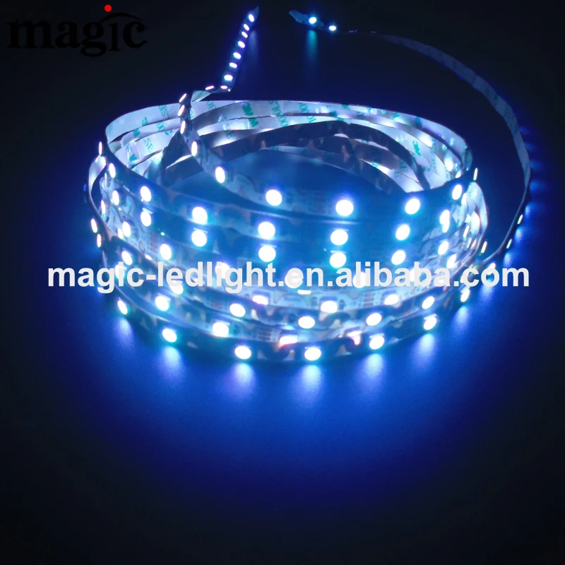 S Тип зигзаг 12 В 24 водонепроницаемый SMD5050 PWM 4 провода гибкая светодиодная лента RGB