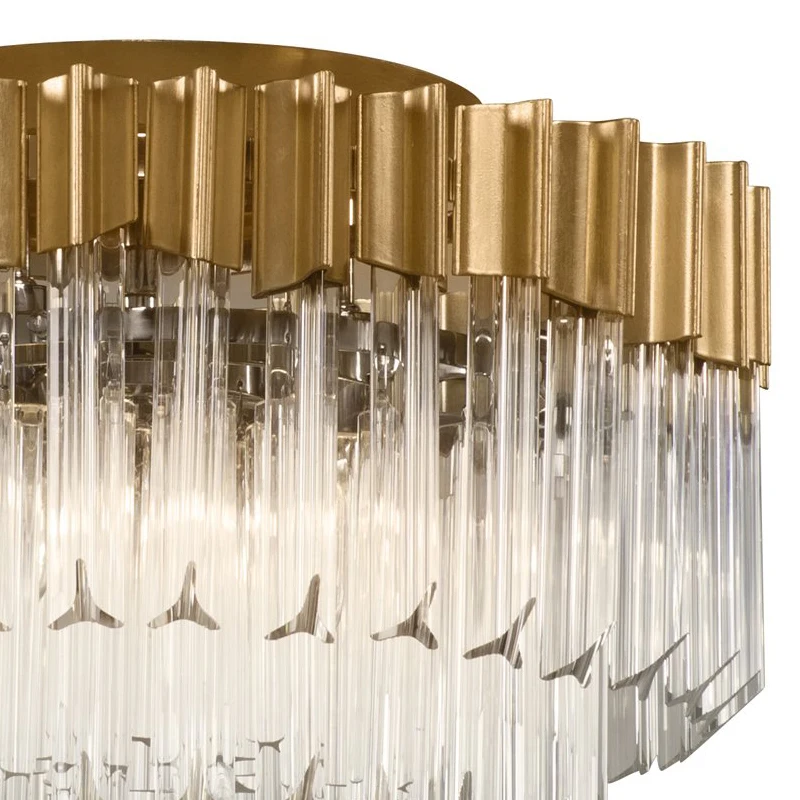 Jansoul fancy luminaria italy design dining room kitchen copper crystal ceiling lamp light pendant chandelier