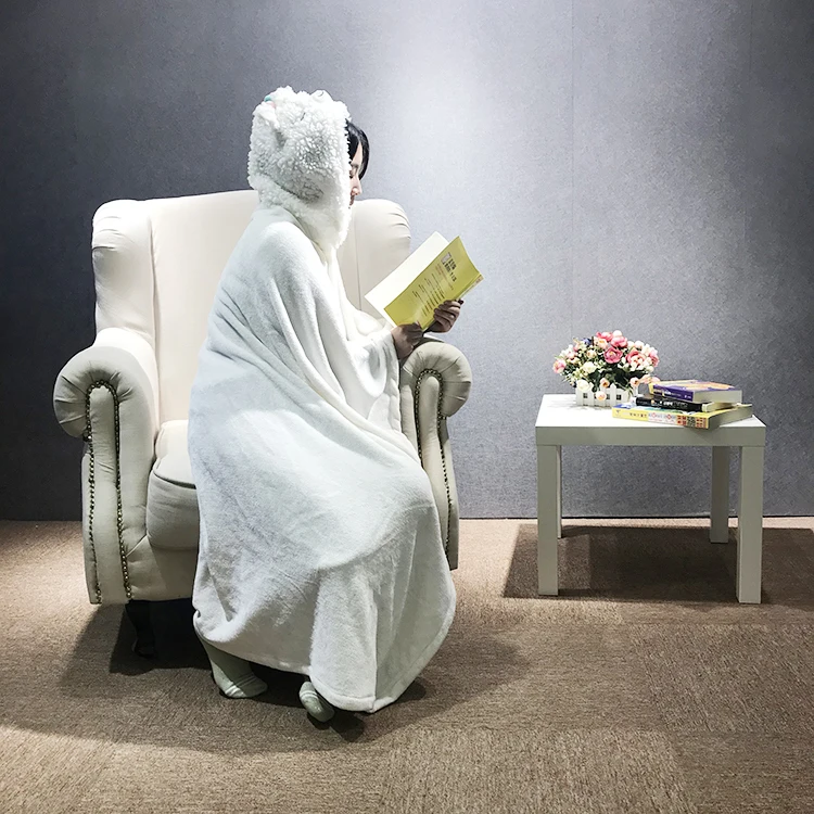 Flannel fleece animal, hooded blanket Kigurumi for kids adults/