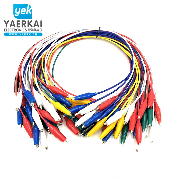 
Wholesale YEARK 44mm alligator clip cable crocodile test line 