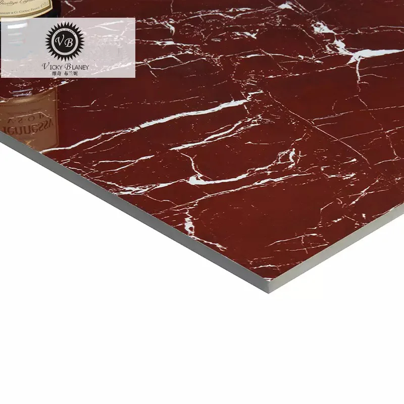 Porcelain Floor Tile Hot Sale Marble Glazed Tiles Rustic Tiles Graphic Design Fully Polished Glazed Square Hotel Modern 600*600