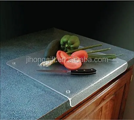 ACRYLIC CUTTING BOARD WITH COUNTER LIP