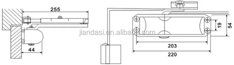 
Factory Price CE Certified Fire Rated Automatic Door Closers 