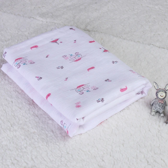 Printed cotton fabric baby underwear cloth gauze bib