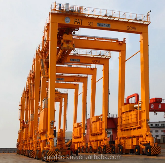 container straddle carrier,rubber tyre gantry crane 30ton