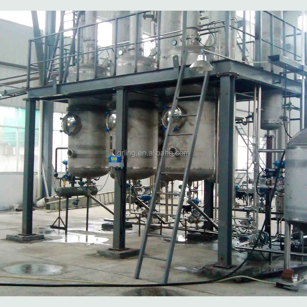 Multi effect vacuum low pressure falling film evaporator for sugar concentrated project