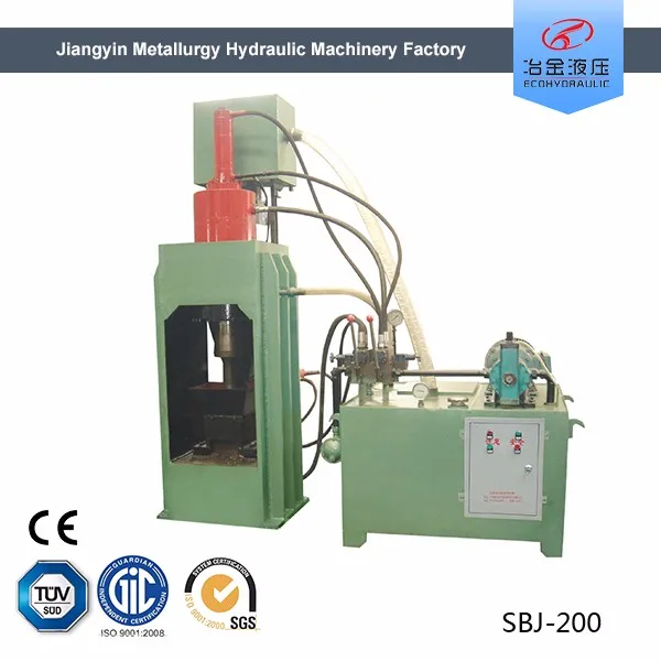 Scrap metal briquette press