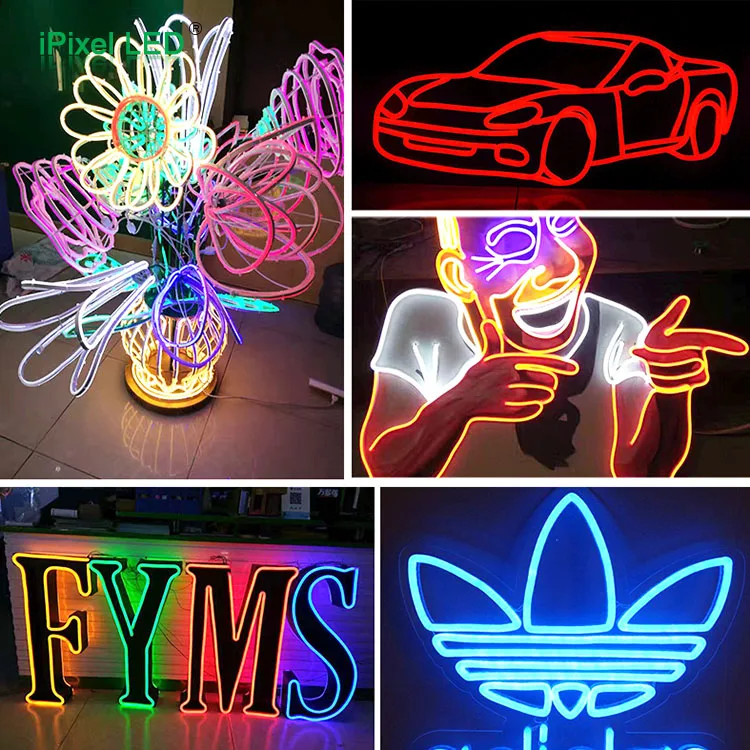 Christmas Holiday Name and sign 12/24/110/220v high Voltage led lighting rgb led neon flex