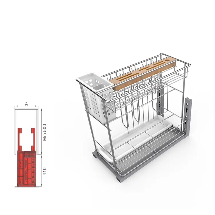 Multiple-function metal wire basket narrow basket iron wire basket