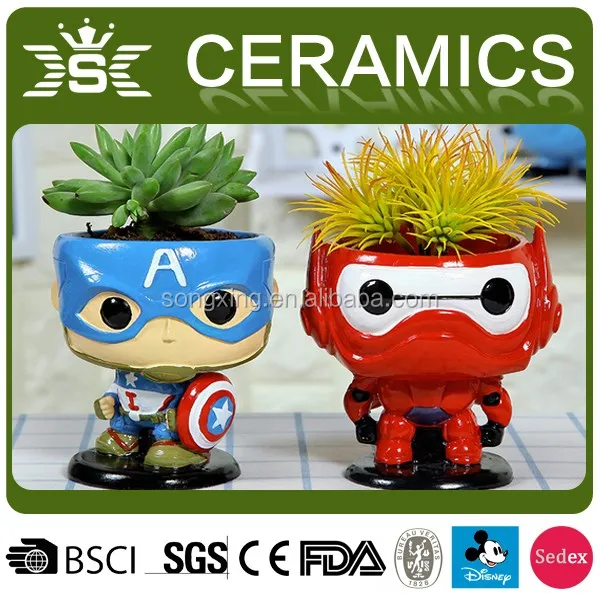 New Design Cartoon Ceramic flower pots & planters Character series Ceramic vase Potted plants