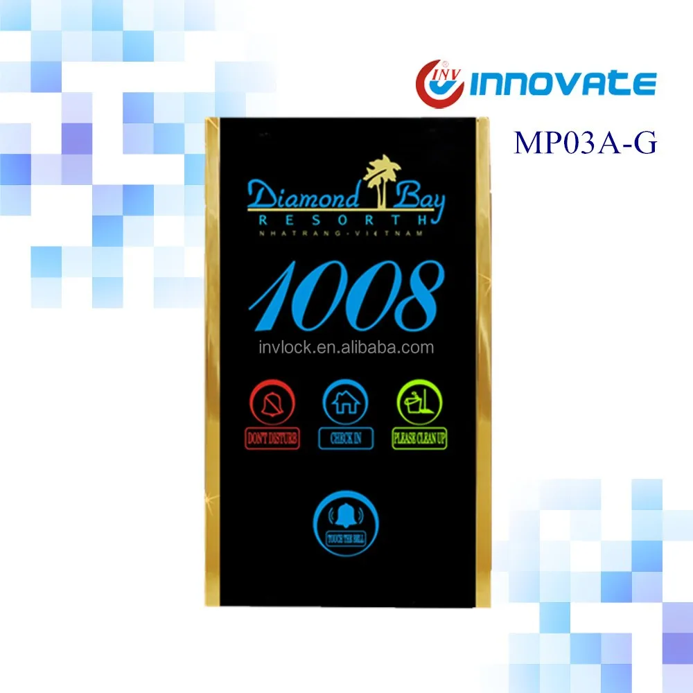 
OEM LED hotel room number display electronic door plate Electrical out door server house number doorplate signs 
