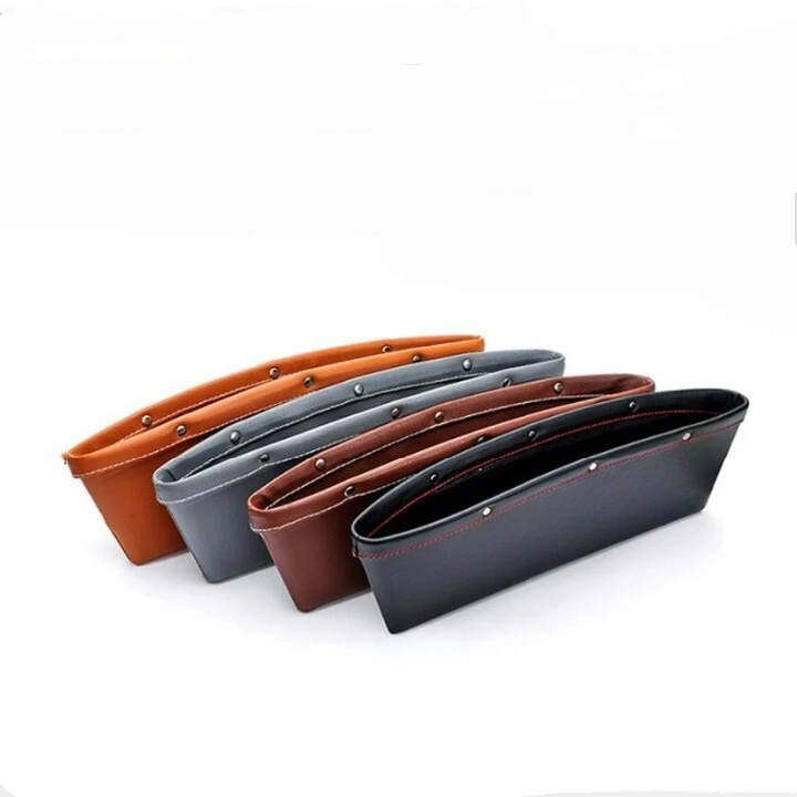 
Leather Car Seat Console Gap Filler Storage Box Car Pocket Organizer 