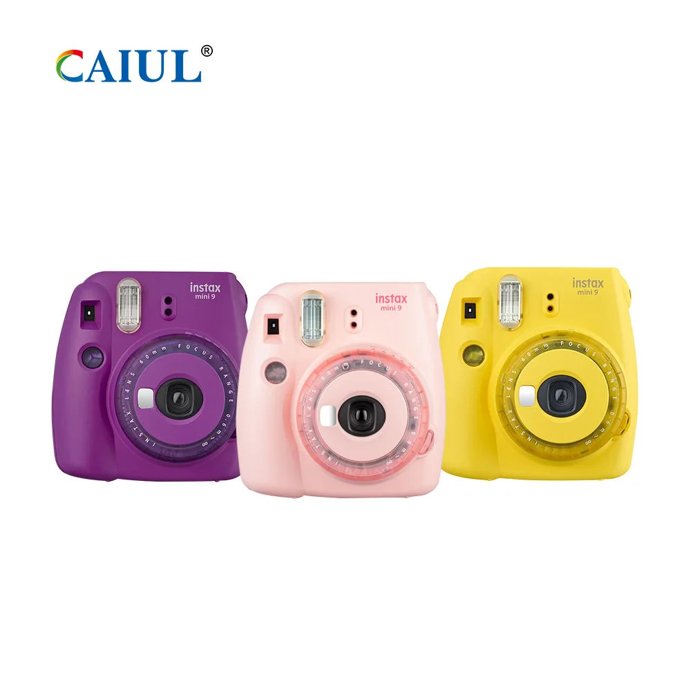 
 Камера Fujifilm Instax Mini 9 мгновенная пленочная камера (розовый/фиолетовый/желтый с четкими акцентами)  