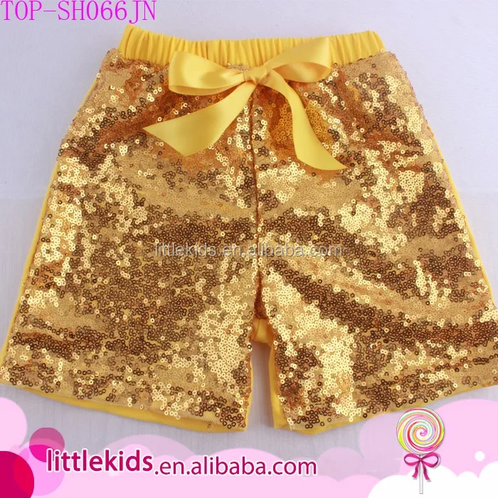 Sparkle Child Model Images Cutie Pie Girls Flare Sequin Party Shorts Wholesale Baby Toddler Children Sequin Shorts With Bow