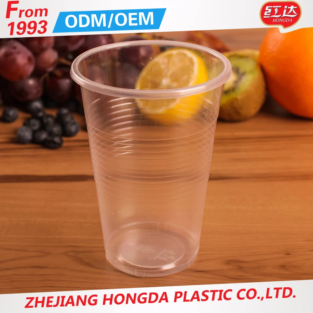 Clear Plastic 7 oz 180ML Disposable Cups Vending Style Drinking Glass