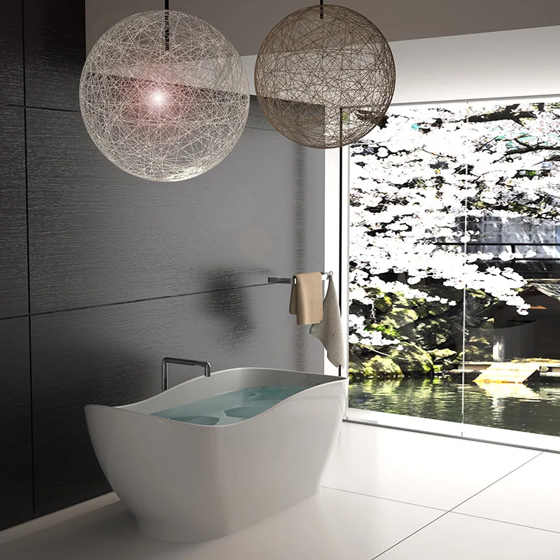 Luxurious hotel standard popular freestanding wave boat shaped solid surface bath tub acrylic resin stone bathroom bathtub