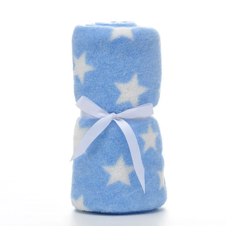 
Thick and soft double layers winter blanket children kids nap coral velvet blanket for New Born Baby 