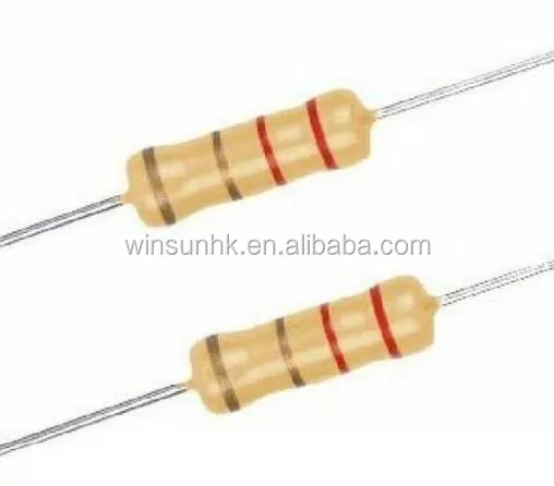 1/8W 1/4W 1/2W 1W 2W 3W 5W Fixed Carbon Film Resistor For Filters