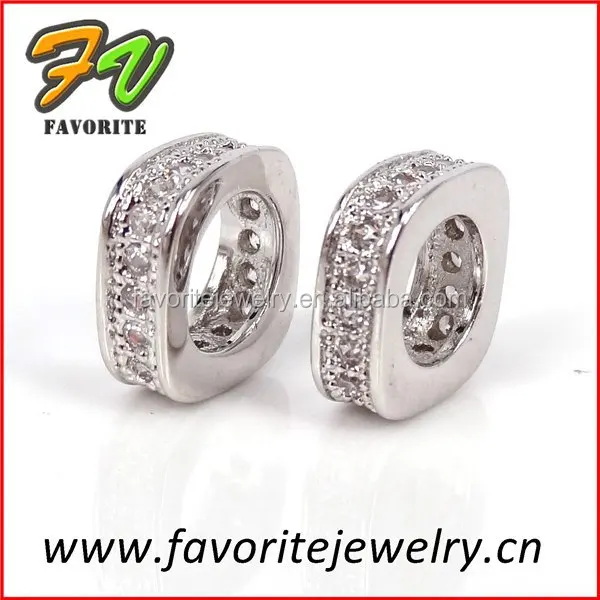 Большая дыра серебро микро-проложить установка циркония прокладка компоненты