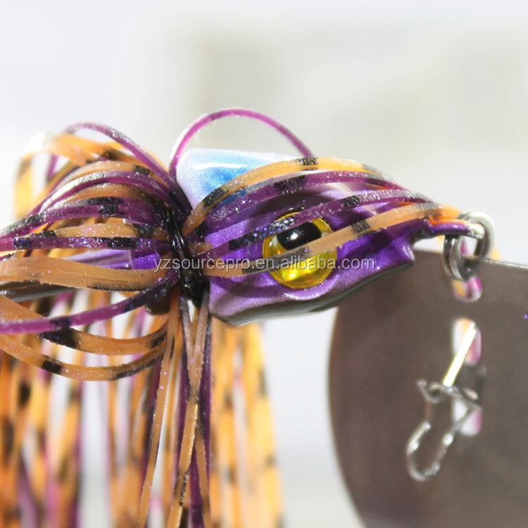 38TBJH-10 fishing tungsten blade jig with 3/0 hook 3/8 oz. (10.6g) black color 1pk