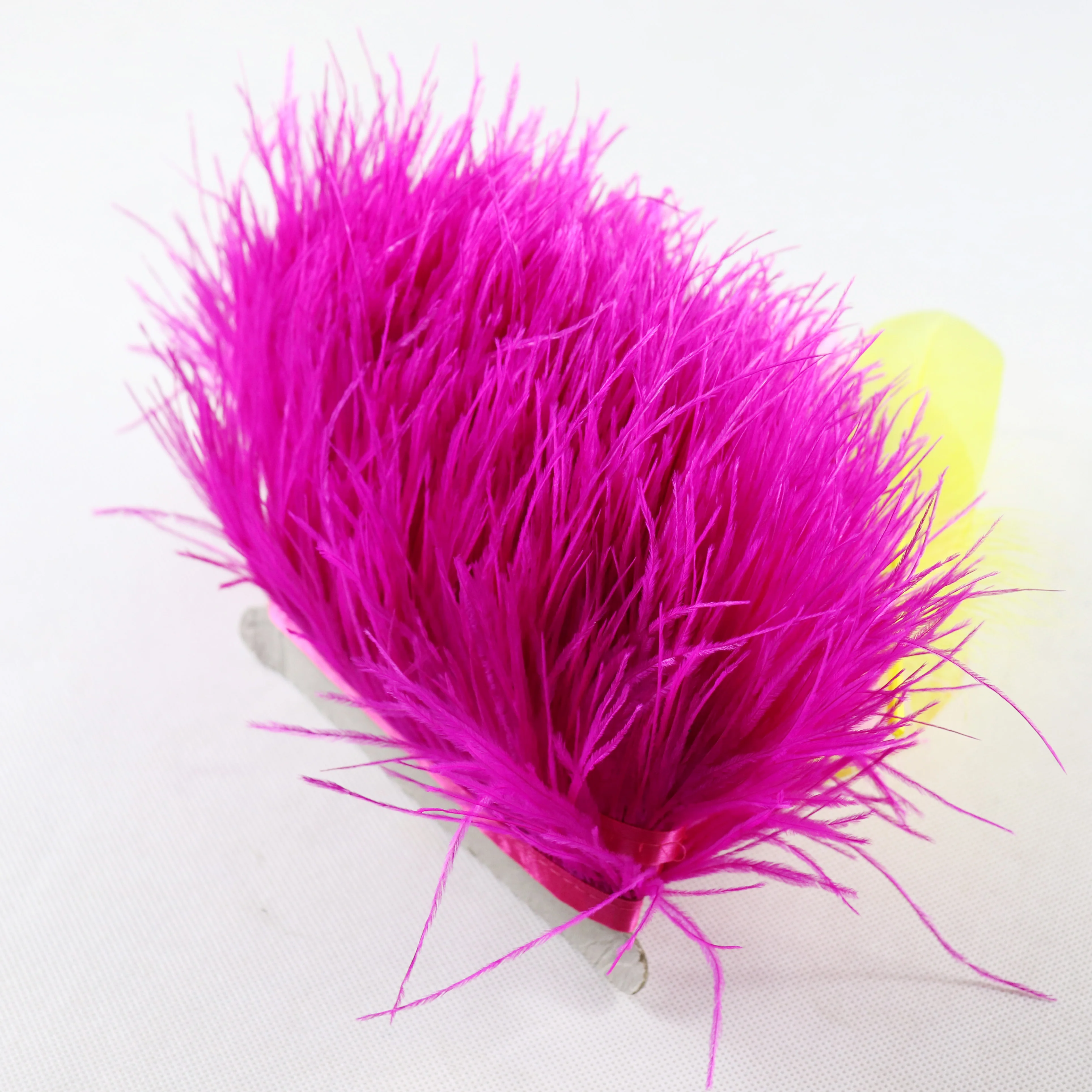 cheap China factory  high quality  catching dyed color ostrich feather trim