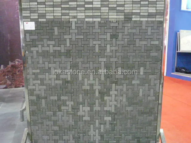 
Black cube interlock basalt stone paving 