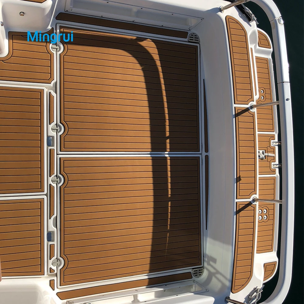 Mingrui индивидуальная форма для рыбалки лодки EVA искусственный Тиковый настил для лодки коврики