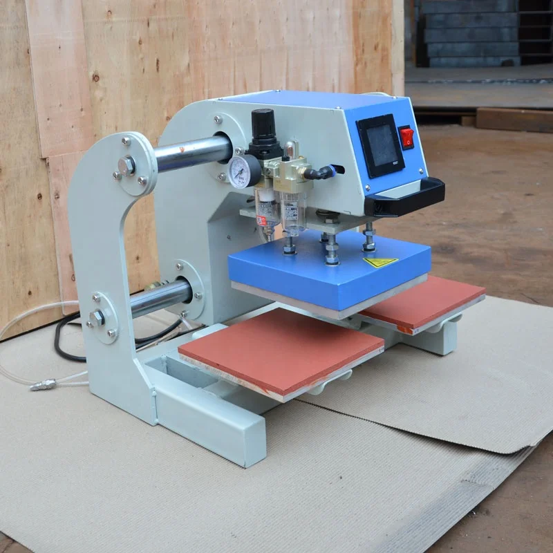 Shenzhen Manufacturer T-shirt Logo Label Vinyl Pneumatic Heat Press Machine for 8x8 inch automatic heat press DTF