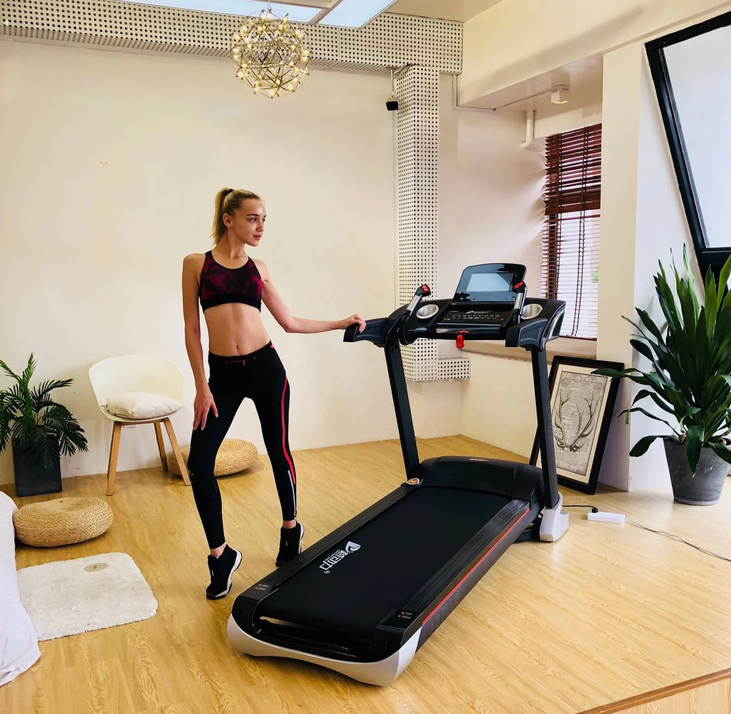 
new running machine with 10.1 inch touch screen 