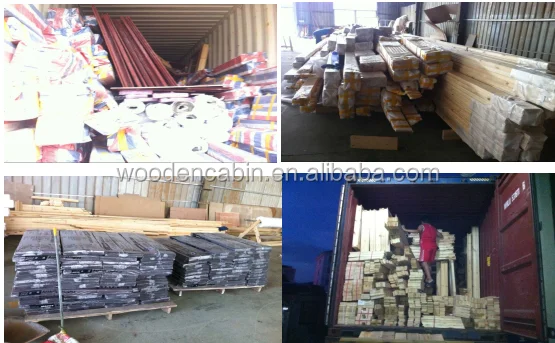 wood prefab house log home factory direct sales